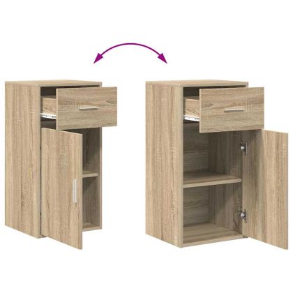 Шкаф с чекмедже дъб сонома 38 x 34.5 x 75 см Инженерно дърво