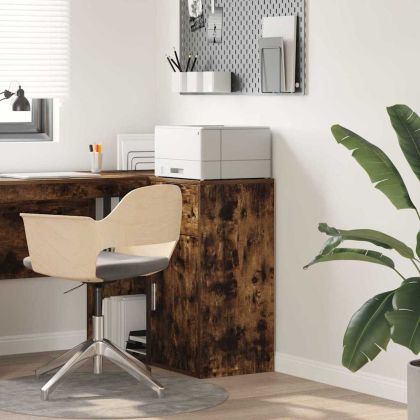 Шкаф с чекмедже Опушен дъб 38 x 34.5 x 75 см Инженерно дърво