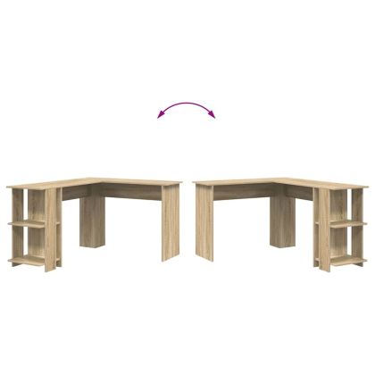 Ъглово бюро Сонома дъб 140 x 113,5 x 75 см Инженерно дърво