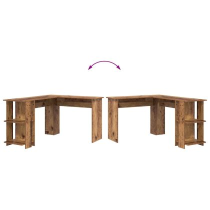 Ъглово бюро Старо дърво 140 x 113,5 x 75 см Инженерно дърво