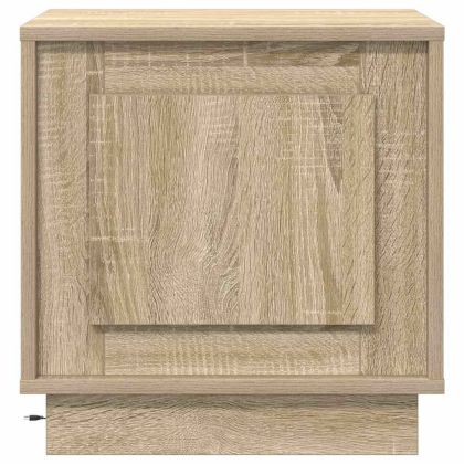 Нощен шкаф с 2 pcs дъб сонома 44 x 34.5 x 45 см Инженерно дърво