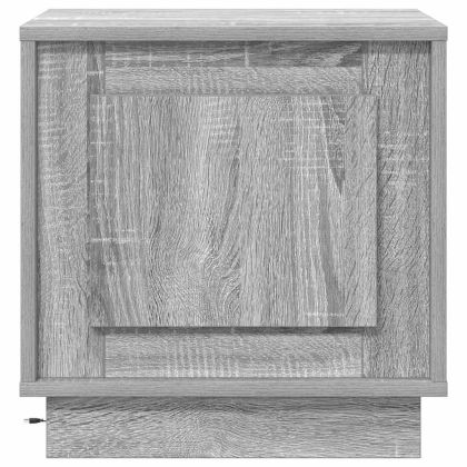 Нощен шкаф с 2 pcs Сив 44 x 34.5 x 45 см Инженерно дърво