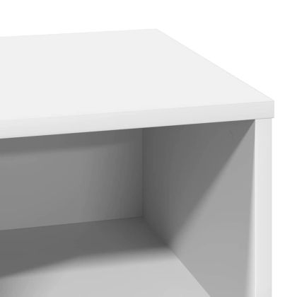 Нощен шкаф с чекмедже Бяло 50 x 34,5 x 50 см. Инженерно дърво