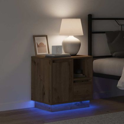 Нощен шкаф 2 pcs Дъб 50 x 34,5 x 50 см. Инженерно дърво