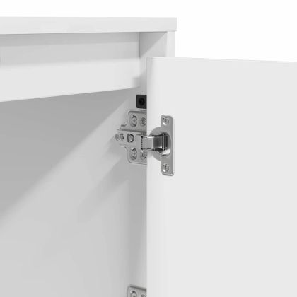 Нощен шкаф Бяло 39 x 34,5 x 50 см Инженерно дърво