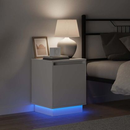 Нощен шкаф 2 pcs Бяло 39 x 34,5 x 50 см Инженерно дърво