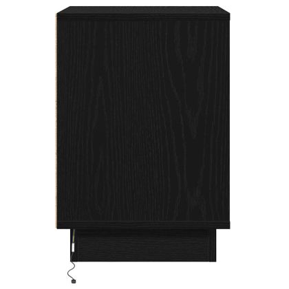 Нощен шкаф 2 pcs Черния дъб 39 x 34,5 x 50 см Инженерно дърво