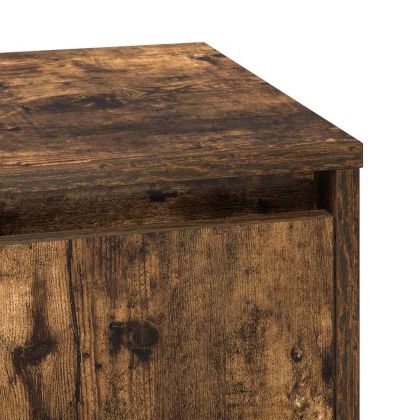 Нощен шкаф с 2 pcs Димян дъб 39 x 34.5 x 50 см Инженерно дърво