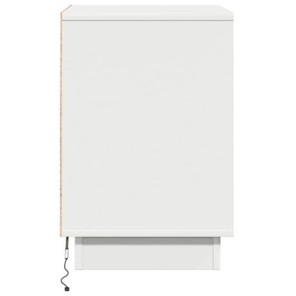 Нощен шкаф 2 pcs Бяло 39 x 34,5 x 50 см Инженерно дърво