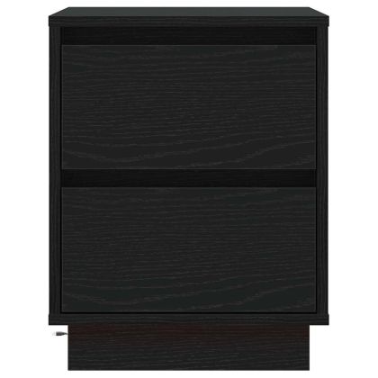 Нощен шкаф 2 pcs Черния дъб 39 x 34,5 x 50 см Инженерно дърво