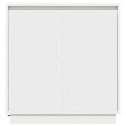 Шкафче с рафт с врата Бяло 71 x 34.5 x 75 см Инженерно дърво