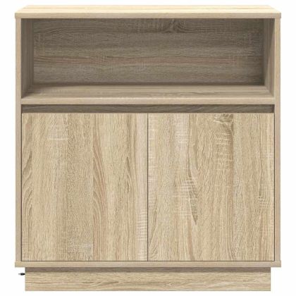 Съхранение с LED дъб сонома 71 x 34.5 x 75 см Инженерно дърво