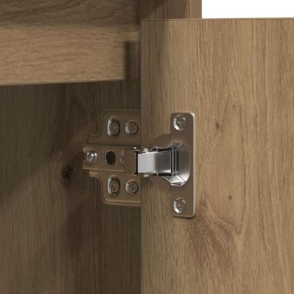 Съхранение с LED дъб артизан 71 x 34.5 x 75 см Инженерно дърво