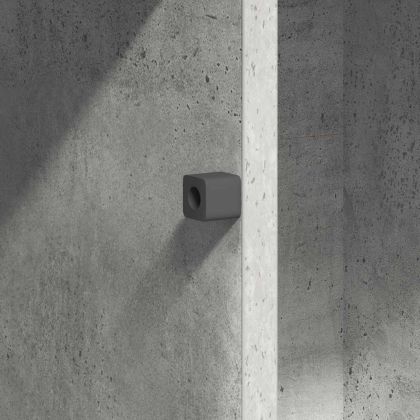 ТВ шкаф Циментено сиво 100 x 38 x 49 см Инженерно дърво