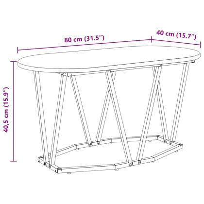 Масичка за кафе Черния дъб 80 x 40 x 40.5 см
