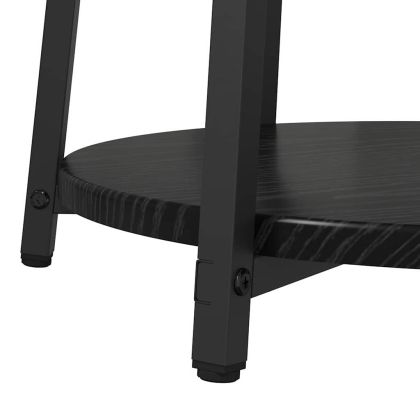 Комплект помощни маси с рафт 2 pcs Черния дъб