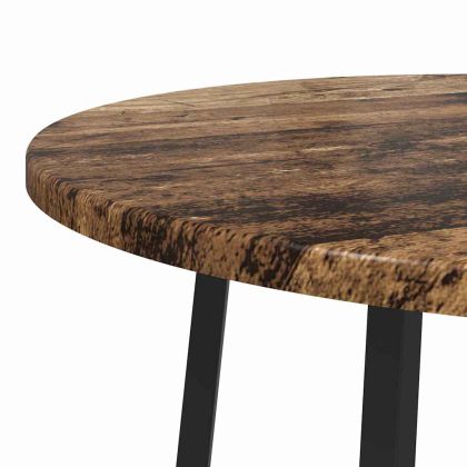 Комплект помощни маси с рафт 2 pcs Старо дърво и черно