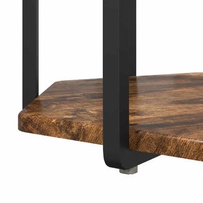 Комплект помощни маси с рафт 2 pcs Кафяво