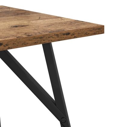 Комплект помощни маси 2 pcs Старо дърво и черно