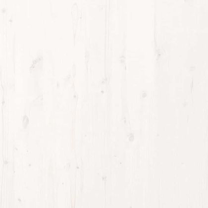 Леглово дъно Бяло 213.5 x 104 x 9 см Солидно борово дърво