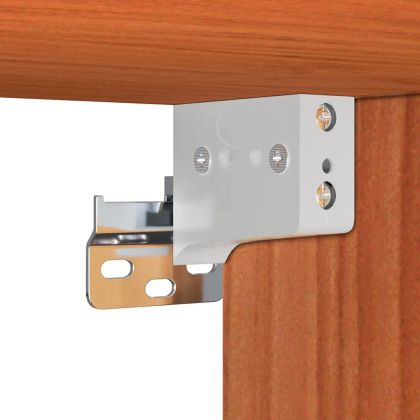 Стенни шкафове с рафт Друг 2 pcs Восъчнокафяв 100 x 30 x 35 см