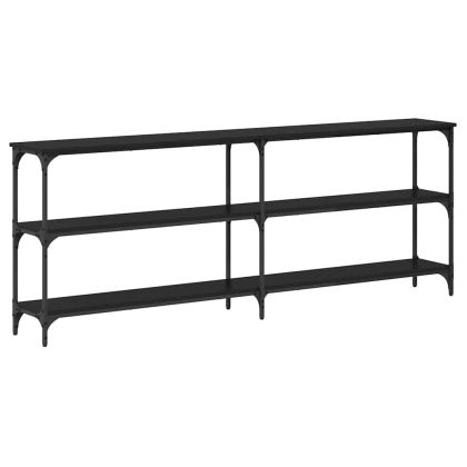 Конзолна маса Черен дъб 200 x 29 x 75 cm