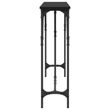 Конзолна маса Черен дъб 140 x 23 x 75 cm