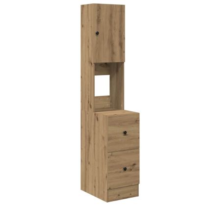 Кухненски шкаф с чекмедже с рафт дъб артизан Инженерно дърво