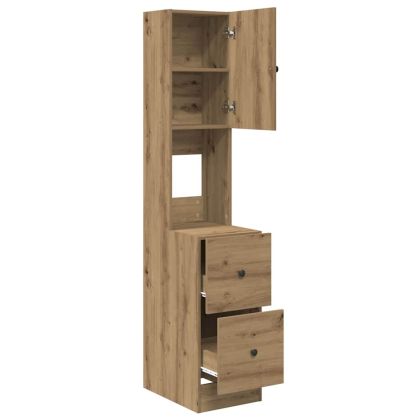 Кухненски шкаф с чекмедже с рафт дъб артизан Инженерно дърво
