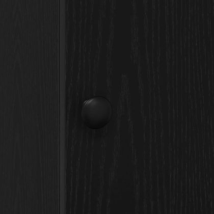 Кухненски шкаф с чекмедже с рафт Черен дъб Инженерно дърво