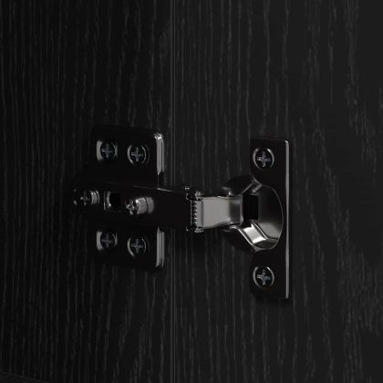 Кухненски шкаф с чекмедже с рафт Черен дъб Инженерно дърво