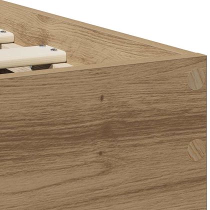 Рамка за легло с таблото Дъб 90 x 200 cm Инженерно дърво