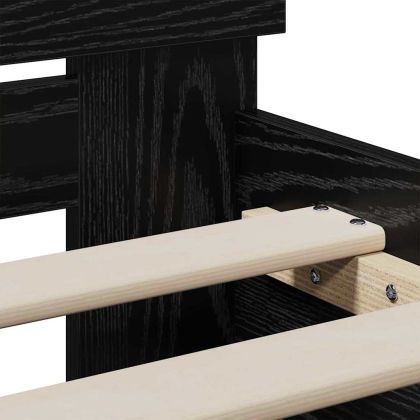 Рамка за легло с таблото Черния дъб 75 x 190 cm Инженерно дърво