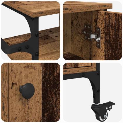 Кухненска количка Старо дърво 87.5 x 39 x 84.5 см