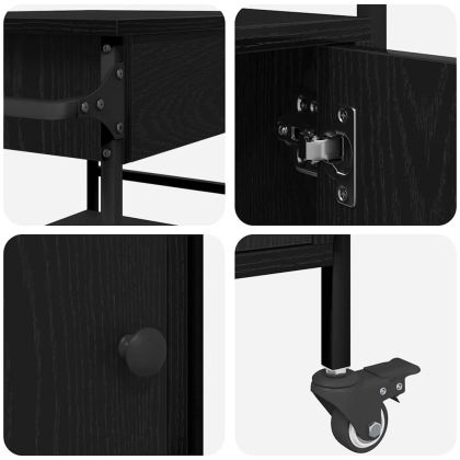 Кухненска количка Черния дъб 56 x 43 x 89,5 см Инженерно дърво