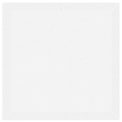 Градинска маса за хранене Бяло 100 x 100 x 73 см полиратан