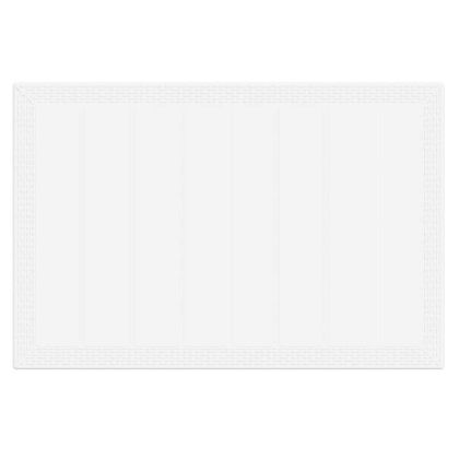 Градинска маса за хранене Бяло 150 x 100 x 73 см полиратан