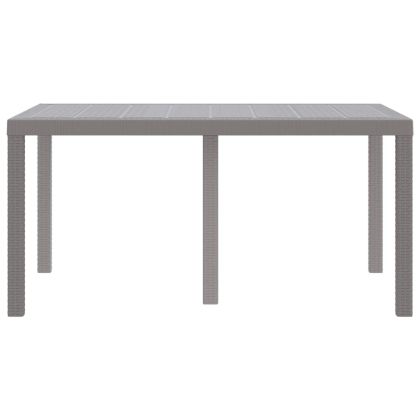 Градинска маса за хранене Светлосиво 150 x 100 x 73 см