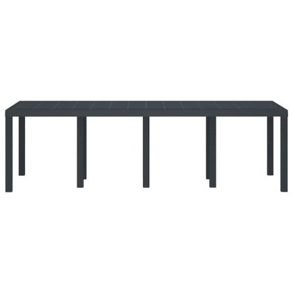 Градинска маса за хранене Антрацит 250 x 100 x 73 см полиратан