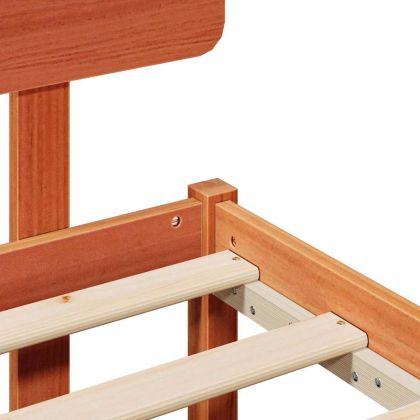 Рамка за легло с таблото Кафяво с восъчно покритие 200 x 200 cm