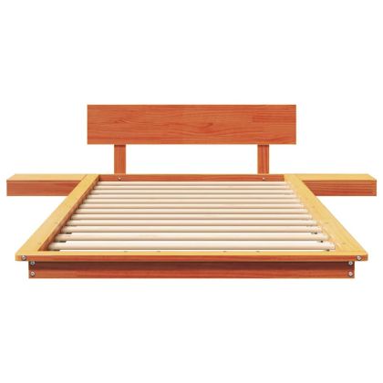 Рамка за легло Кафяво 90 x 190 cm Дърво