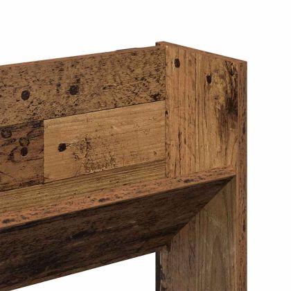 Шкаф за обувки с рафт 2 pcs Старо дърво 85 x 18 x 90 см