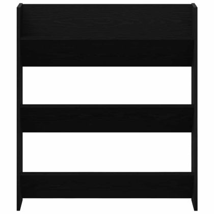 Шкаф за обувки 2 pcs Черния дъб 85 x 18 x 90 см Инженерно дърво