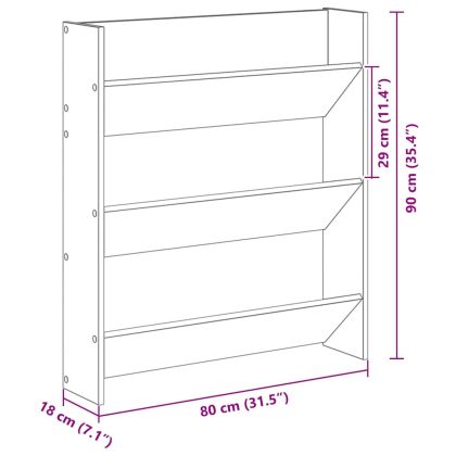 Шкаф за обувки 2 pcs Черния дъб 85 x 18 x 90 см Инженерно дърво