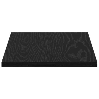 Етажерка Борд 4 pcs Черно 40 x 30 x 1,5 cm Инженерно дърво
