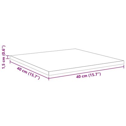 Етажерка Борд 4 pcs Черно 40 x 40 x 1,5 cm Инженерно дърво