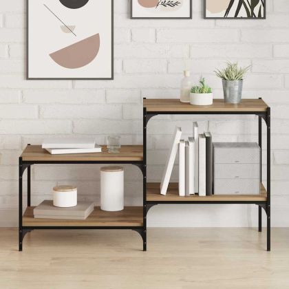 Етажерка Борд 4 pcs Кафяво 60 x 40 x 1,5 cm Инженерно дърво