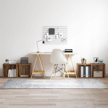 Комплект ТВ шкаф 4 pcs Старо дърво 37 x 35 x 37,5 см