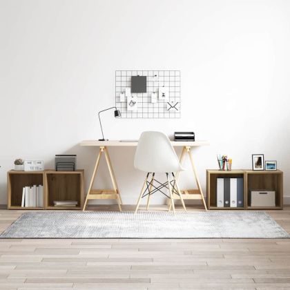 Комплект ТВ шкаф 4 pcs Дъб 37 x 35 x 37,5 см Инженерно дърво