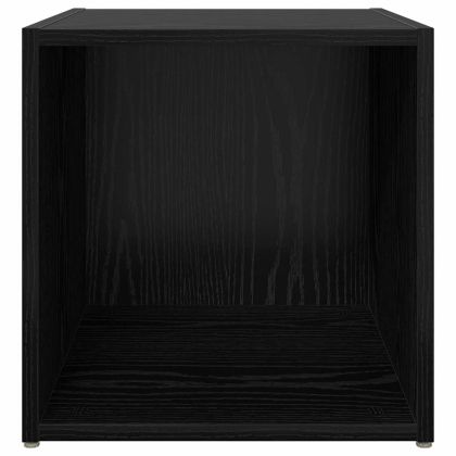 Комплект ТВ шкаф 4 pcs Черно 37 x 35 x 37,5 см Инженерно дърво